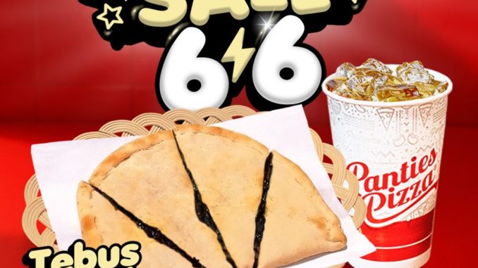Promo Panties Pizza Flash Sale 6.6 Choco Cheese Pizza cuma Rp. 6.600 dengan pembelian pizza regular dan minuman pilihan