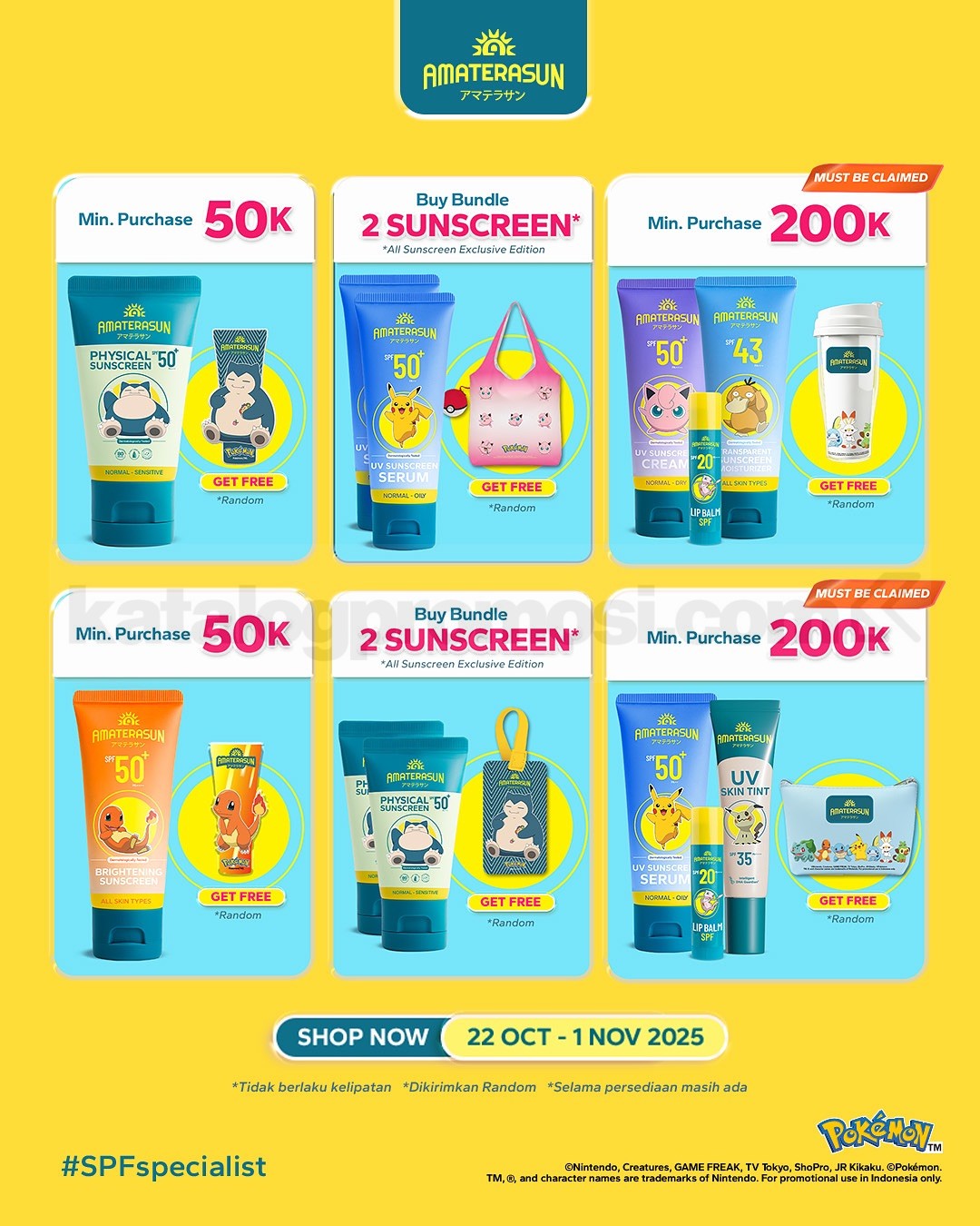 Amaterasun x Pokémon Hadir di Shopee! Diskon hingga 40% + Gratis Hadiah