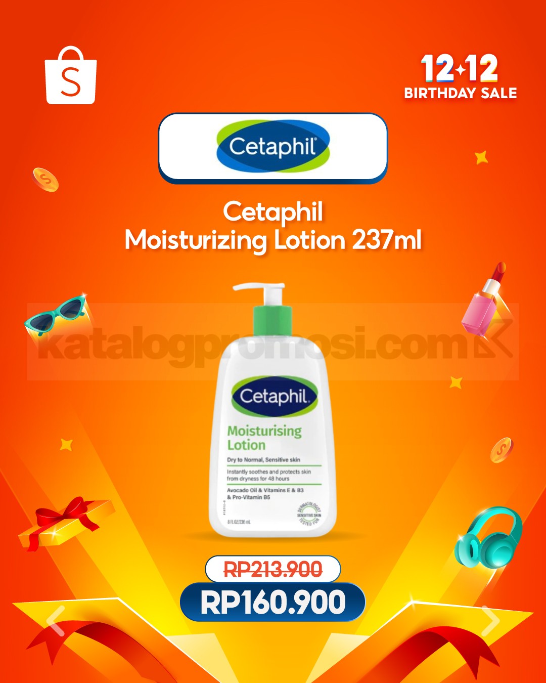 Cetaphil Moisturizing Lotion Harga Diskon di Shopee 12.12 