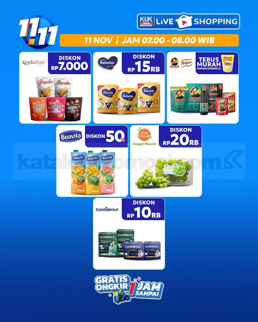 Promo Klik Indomaret 11.11 Diskon Kilat mulai Rp. 1.000 Promo Klik Indomaret 11.11 Diskon Kilat mulai Rp. 1.000 7