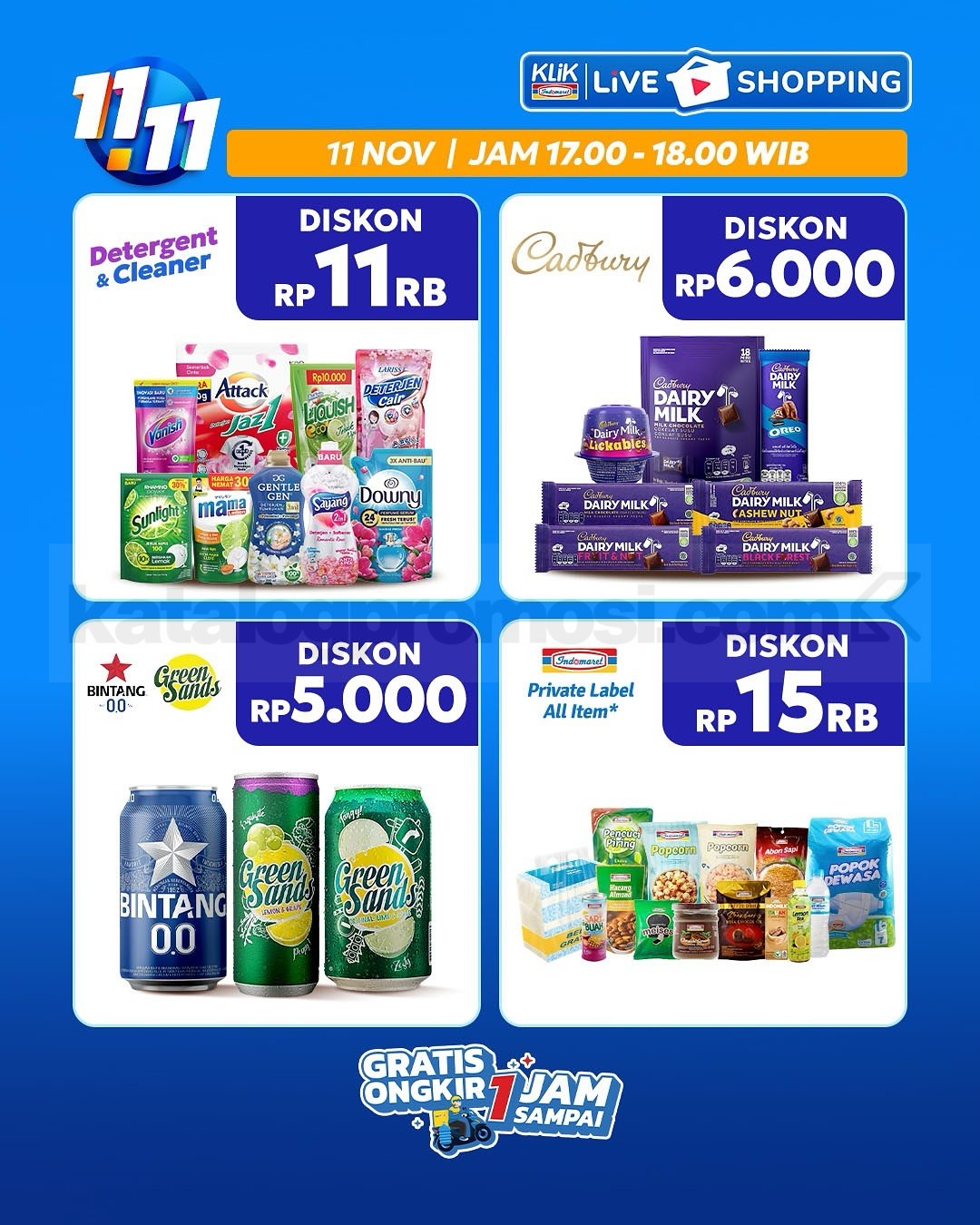 Promo Klik Indomaret 11.11 Diskon Kilat mulai Rp. 1.000 Promo Klik Indomaret 11.11 Diskon Kilat mulai Rp. 1.000 17