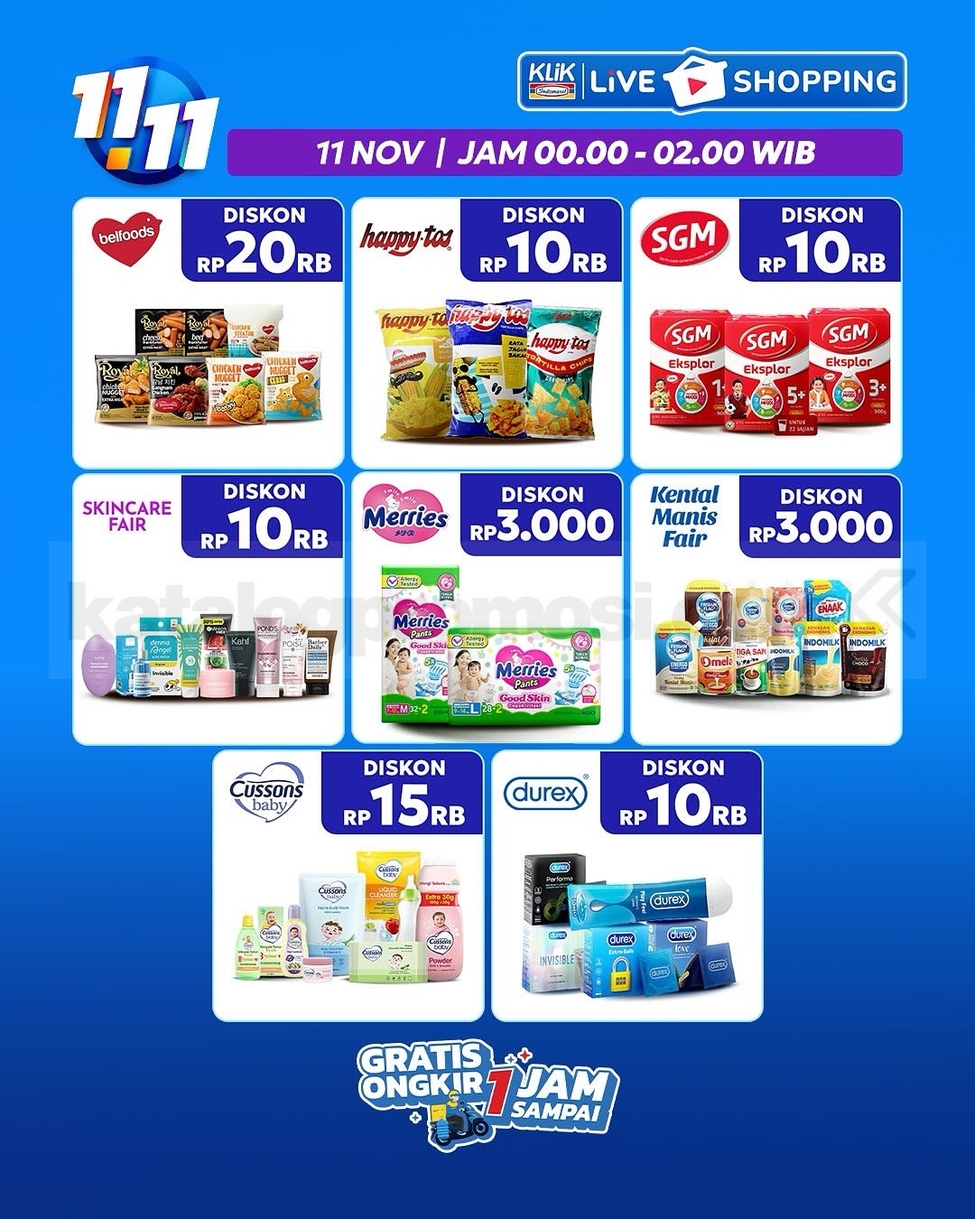 Promo Klik Indomaret 11.11 Diskon Kilat mulai Rp. 1.000 Promo Klik Indomaret 11.11 Diskon Kilat mulai Rp. 1.000 6