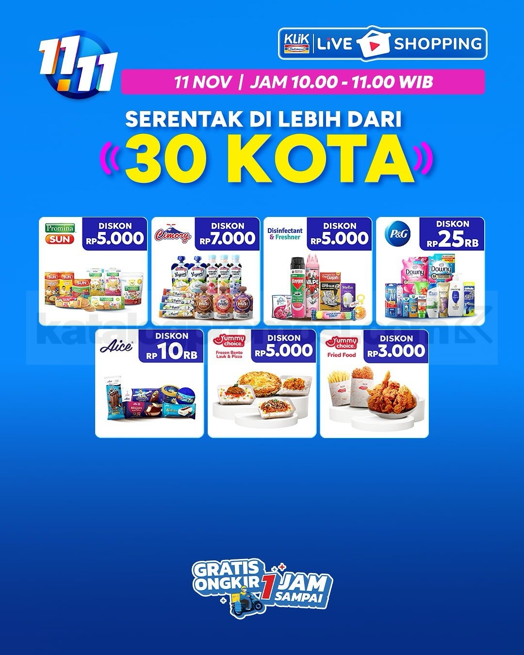 Promo Klik Indomaret 11.11 Diskon Kilat mulai Rp. 1.000 Promo Klik Indomaret 11.11 Diskon Kilat mulai Rp. 1.000 10