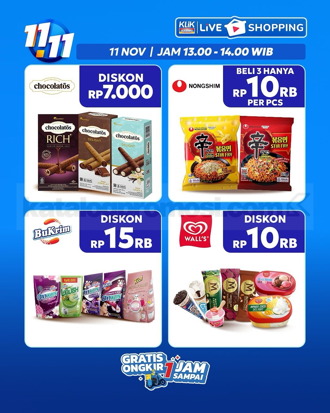 Promo Klik Indomaret 11.11 Diskon Kilat mulai Rp. 1.000 Promo Klik Indomaret 11.11 Diskon Kilat mulai Rp. 1.000 13