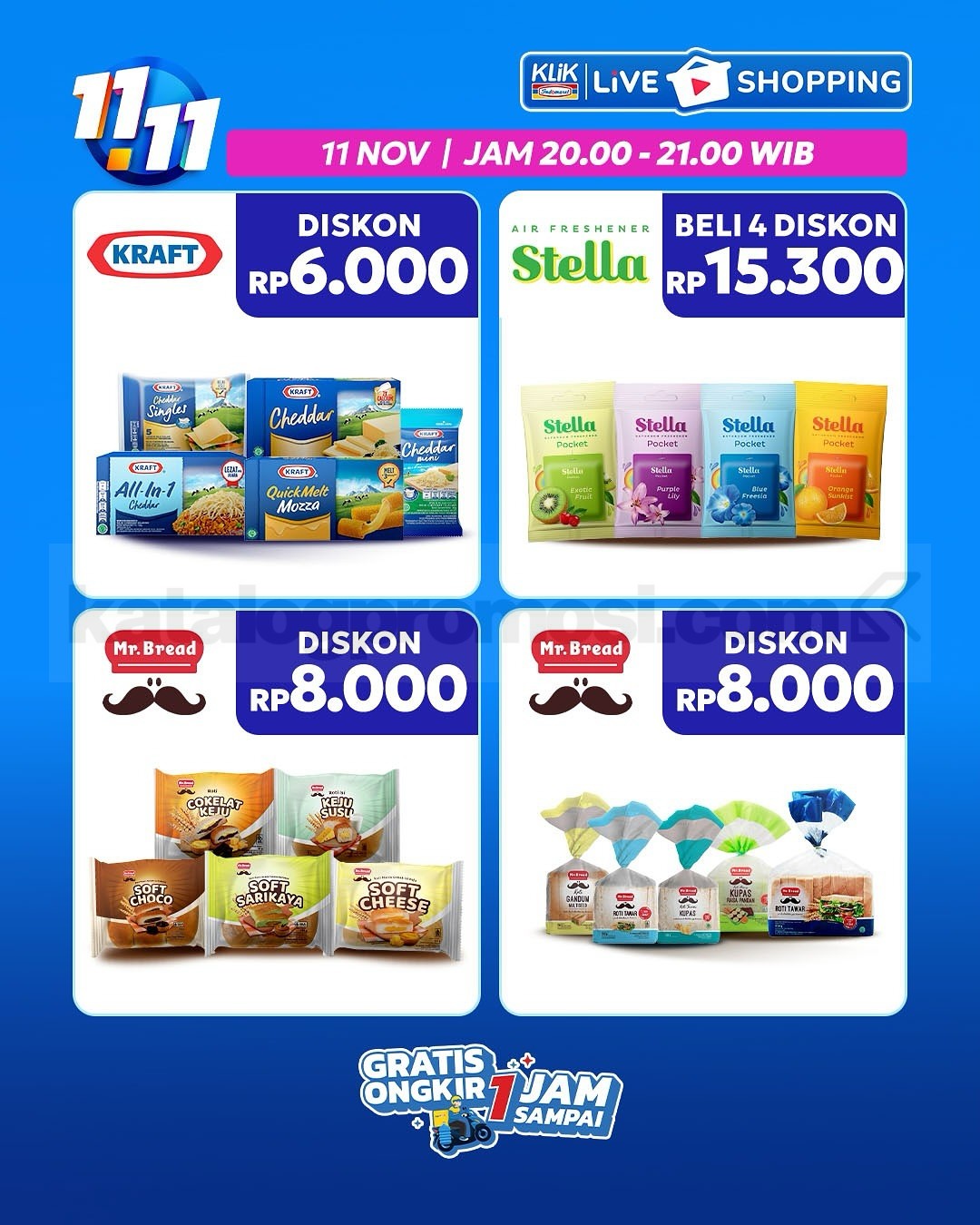 Promo Klik Indomaret 11.11 Diskon Kilat mulai Rp. 1.000 Promo Klik Indomaret 11.11 Diskon Kilat mulai Rp. 1.000 20