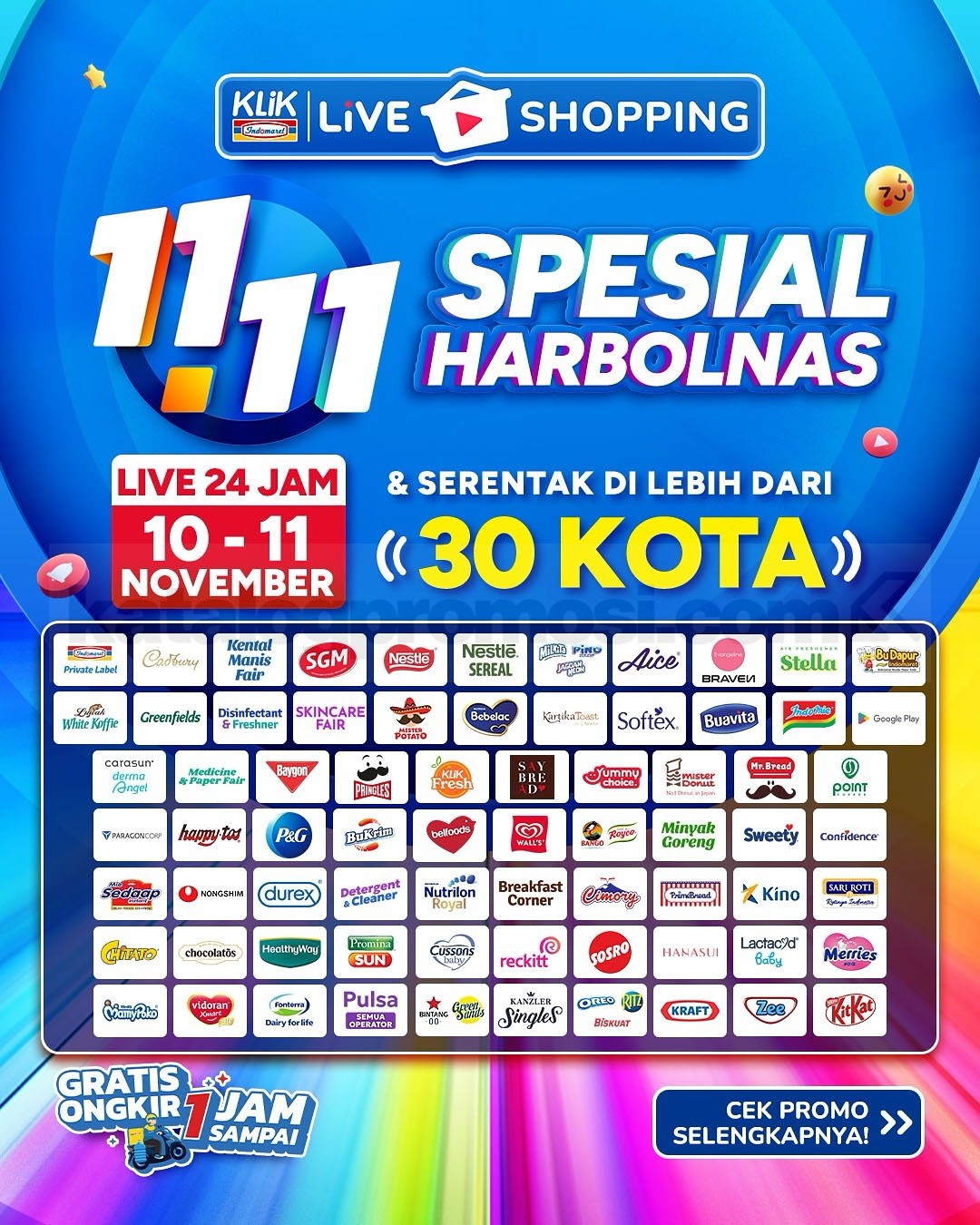 Promo Klik Indomaret 11.11 Diskon Kilat mulai Rp. 1.000 Promo Klik Indomaret 11.11 Diskon Kilat mulai Rp. 1.000 4