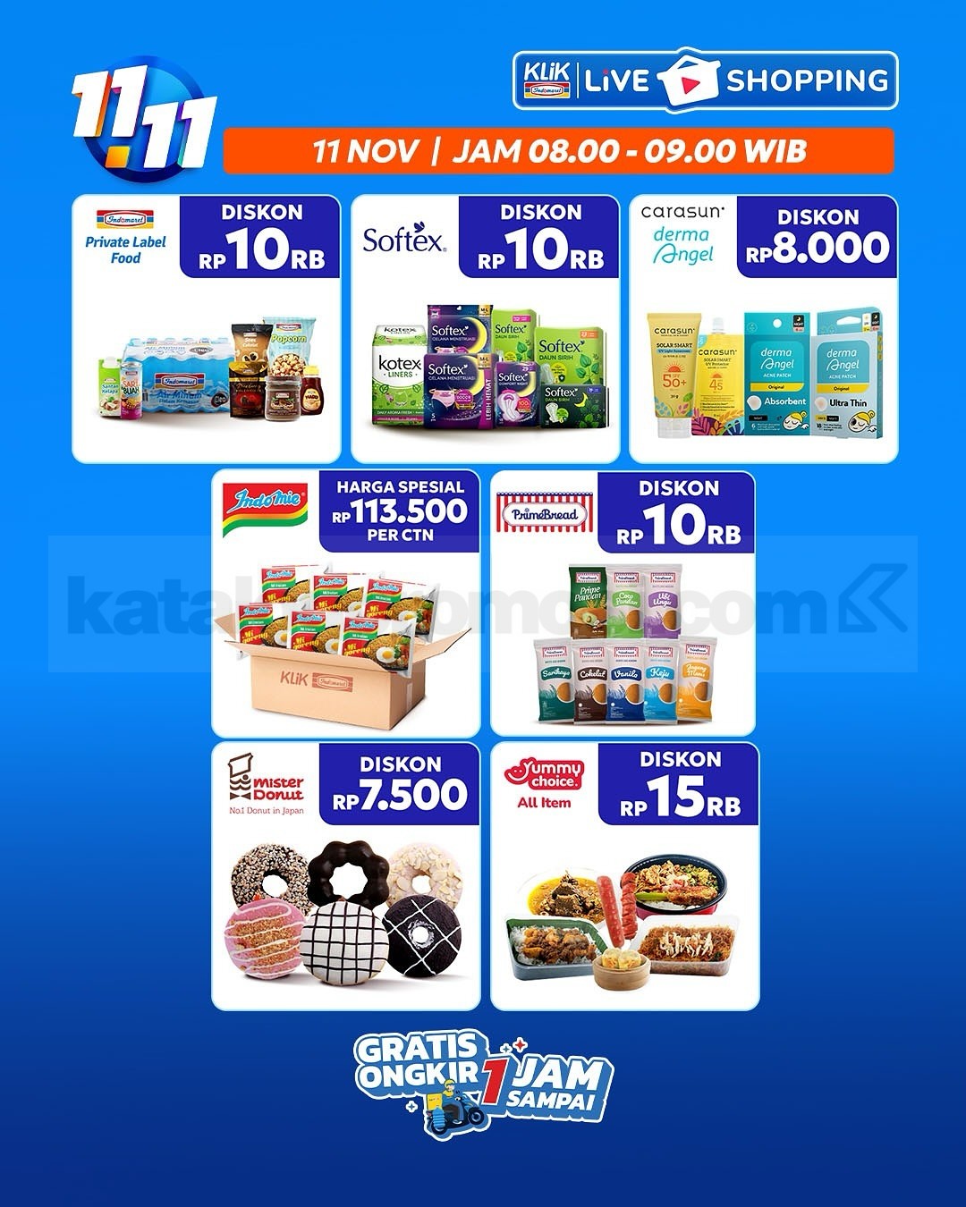 Promo Klik Indomaret 11.11 Diskon Kilat mulai Rp. 1.000 Promo Klik Indomaret 11.11 Diskon Kilat mulai Rp. 1.000 8