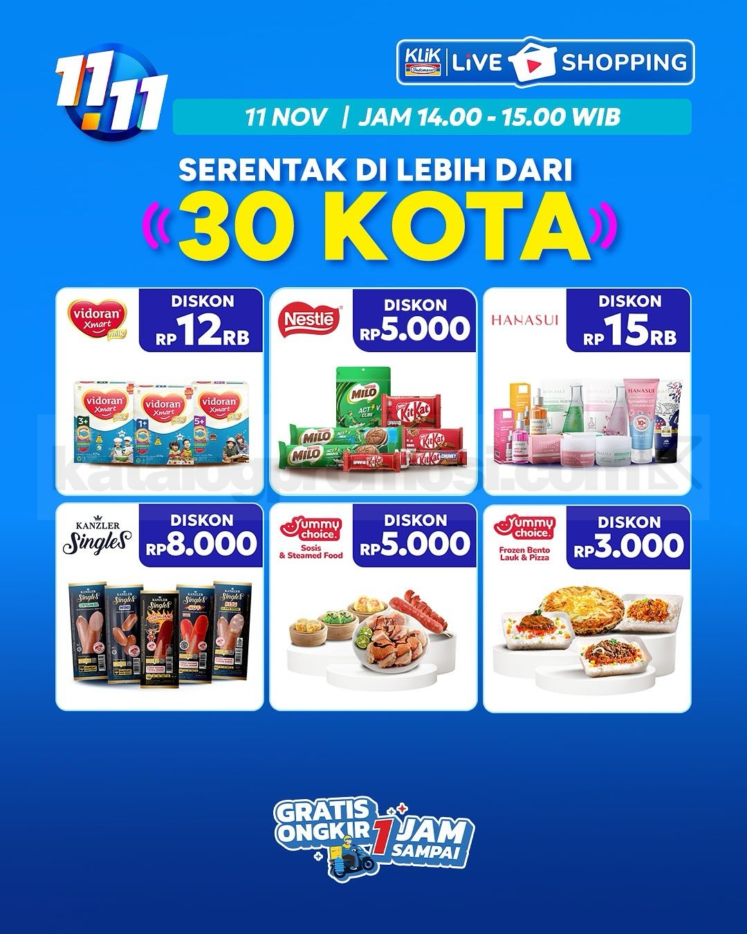 Promo Klik Indomaret 11.11 Diskon Kilat mulai Rp. 1.000 Promo Klik Indomaret 11.11 Diskon Kilat mulai Rp. 1.000 14