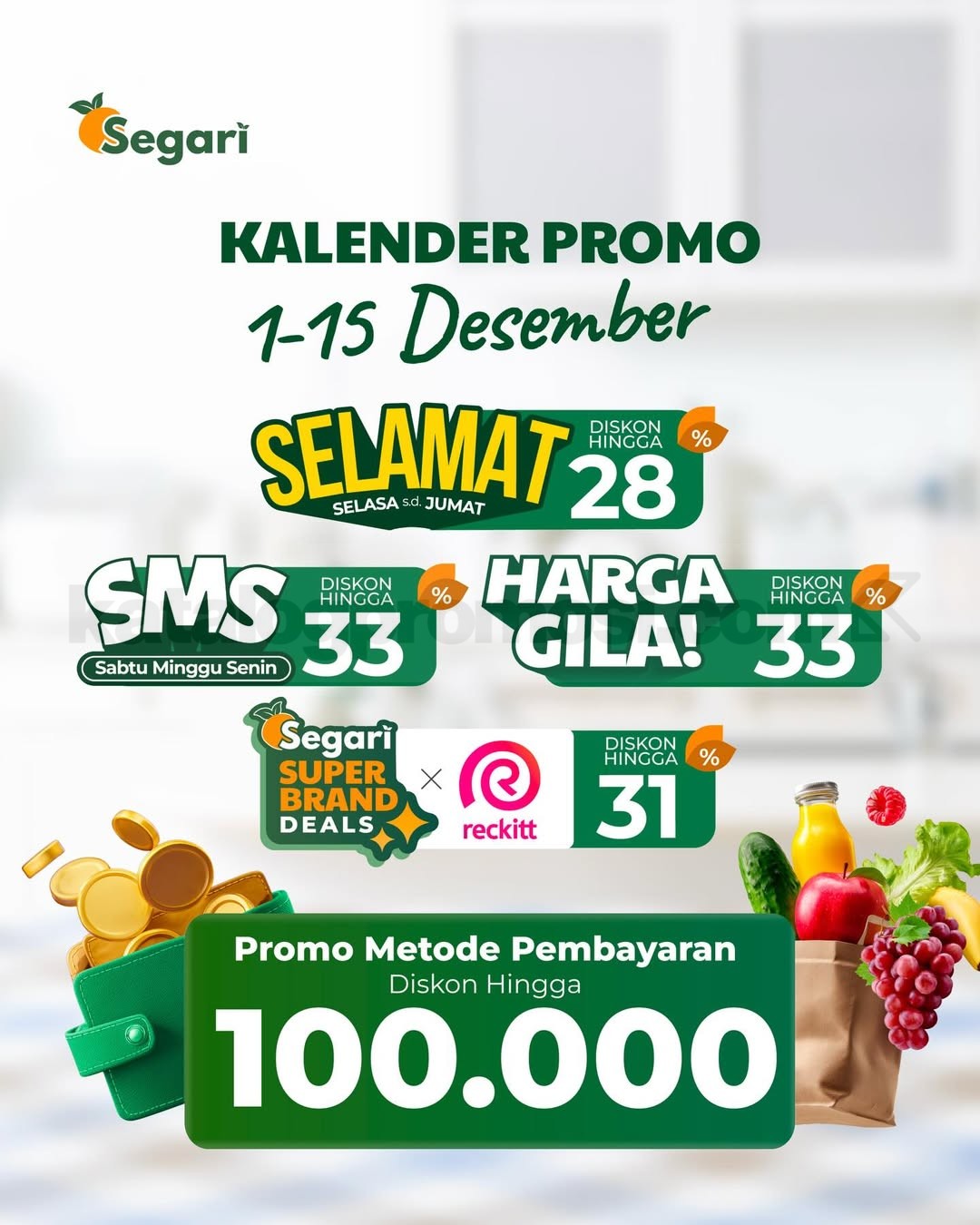Kalender Promo Segari 1-15 Desember 2025