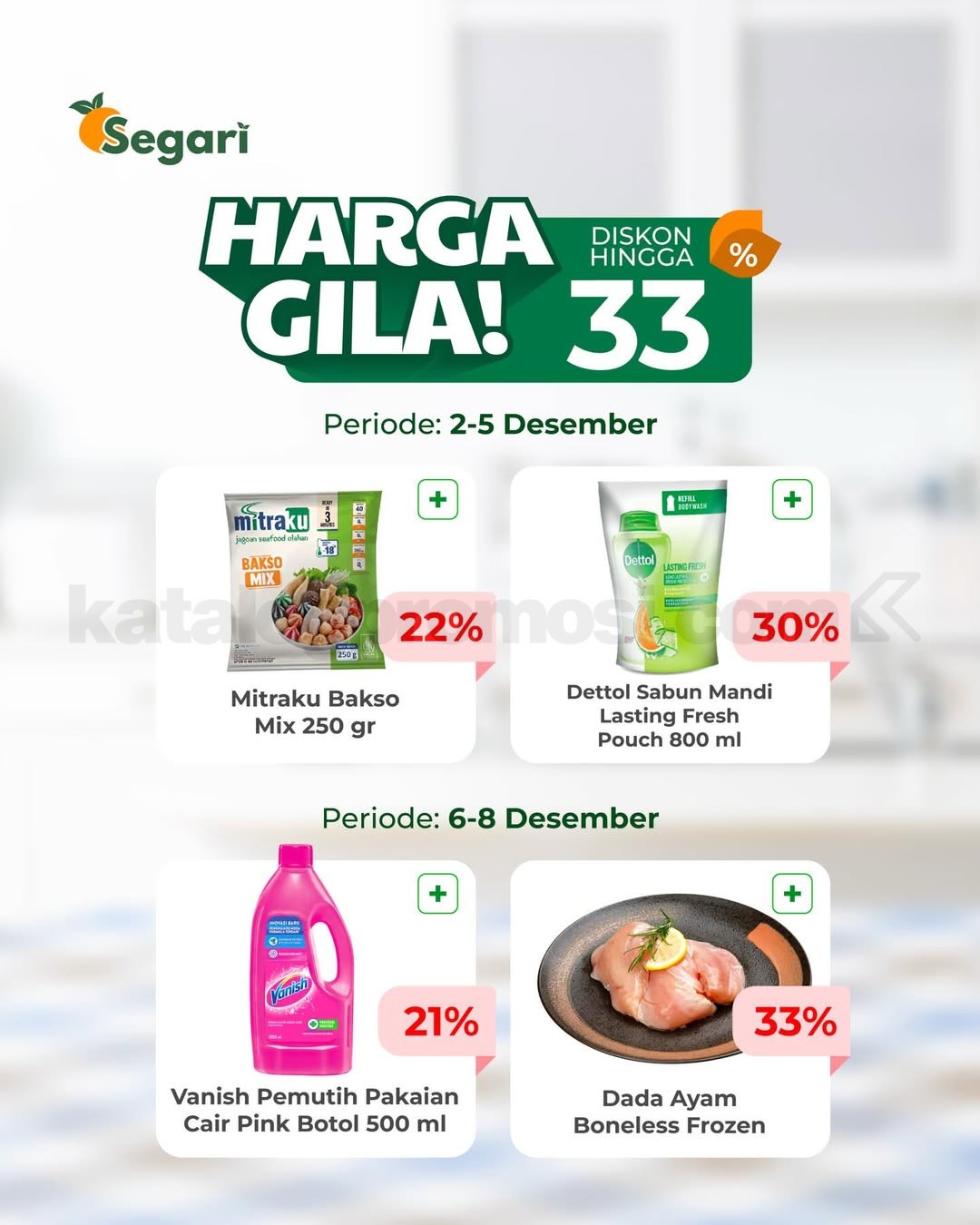 Kalender Promo Segari 1-15 Desember 2025