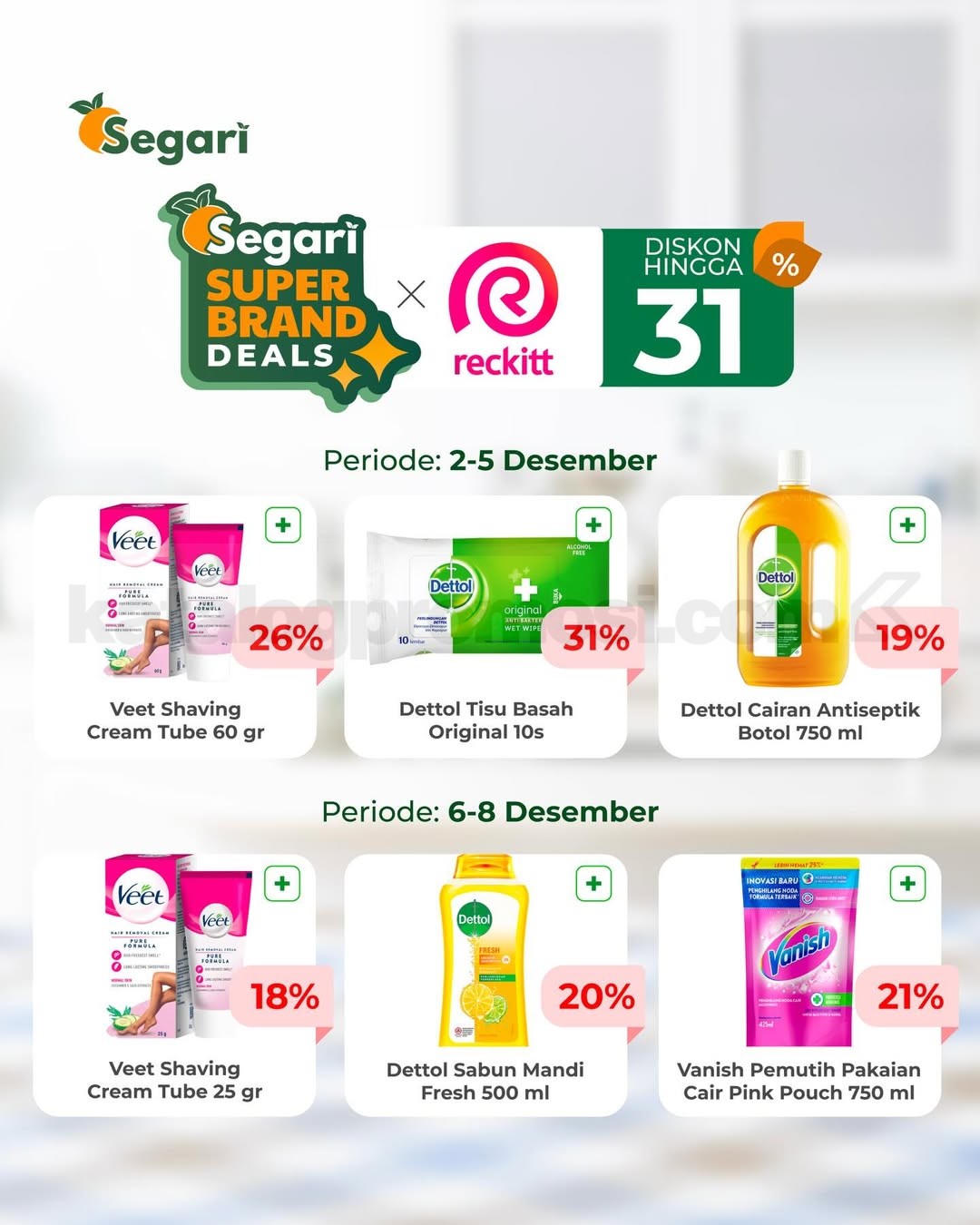 Kalender Promo Segari 1-15 Desember 2025