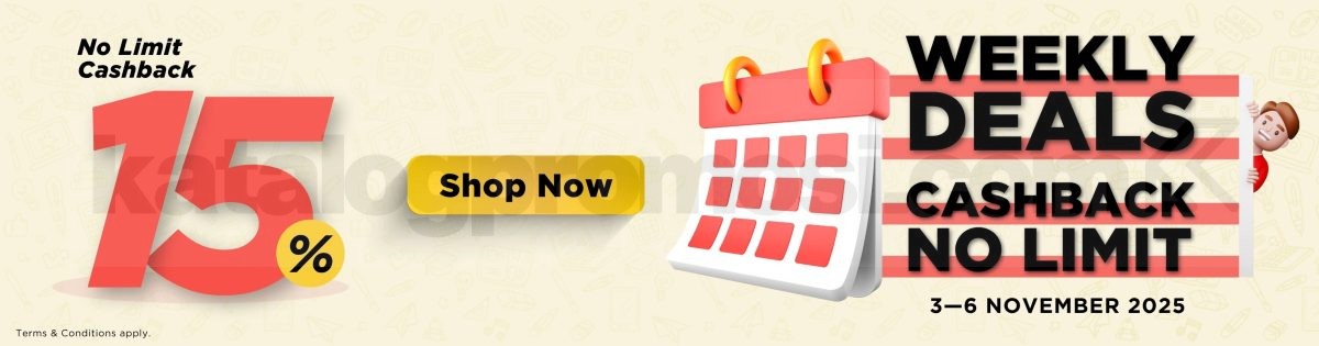 Periplus Weekly Deals CASHBACK 15% NO LIMIT!