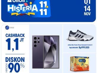Promo Blibli HISTERIA 11.11! Diskon hingga 90% + Cashback 1,1 Juta