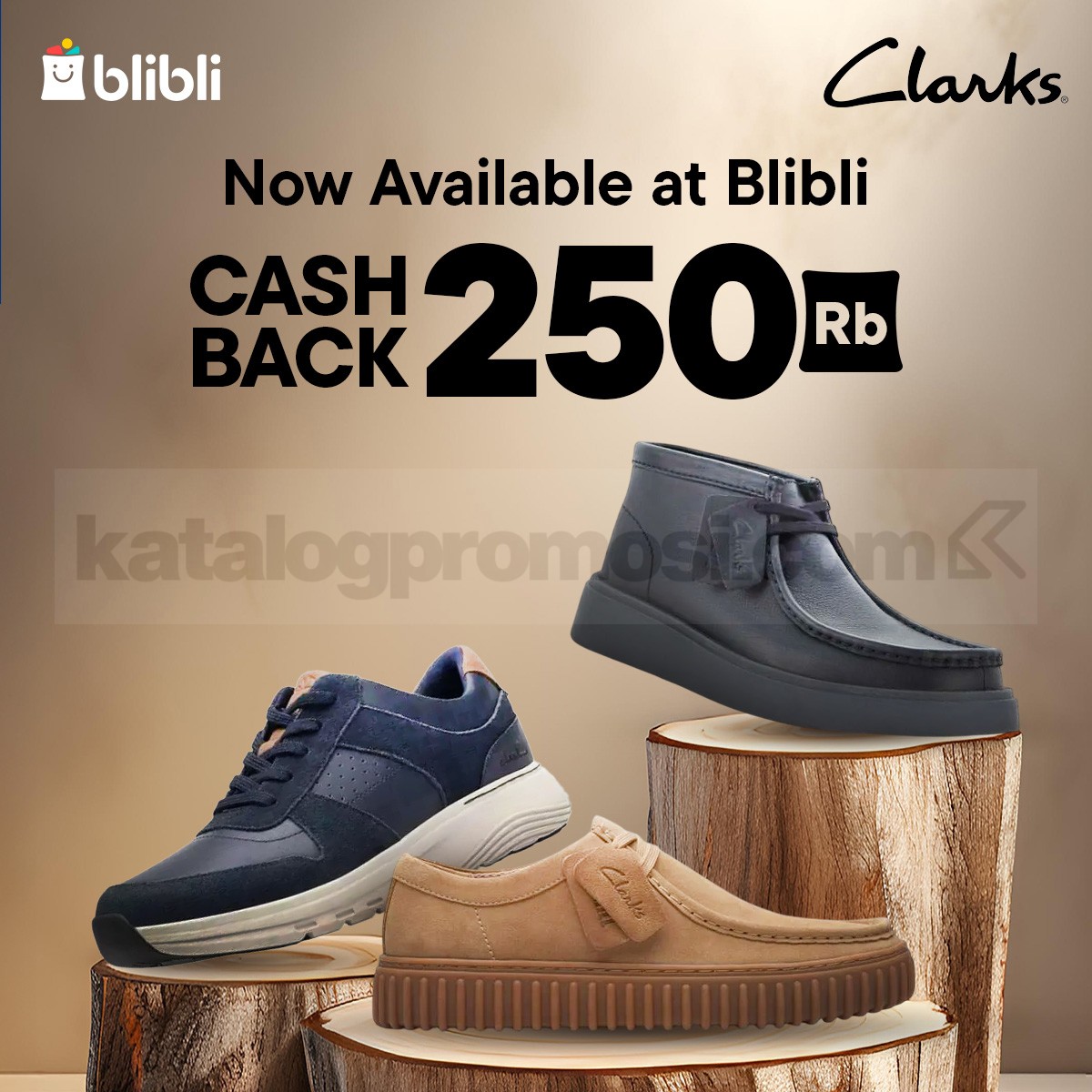 Promo Clarks kini di Blibli! Cashback 250K