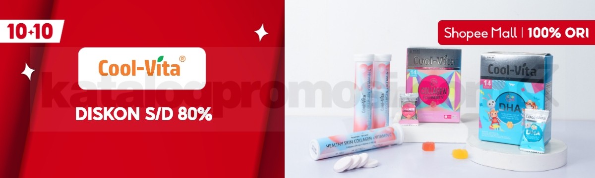 Promo Cool-Vita di Shopee 10.10 Diskon hingga 80%
