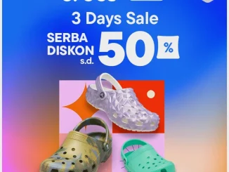 Promo Crocs di Blibli 3 Days Sale SERBA DISKON 50%!