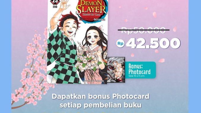 Promo Demon Slayer Vol. 23 di Gramedia Harga Spesial + Bonus Photocard 1