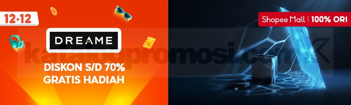 Promo Dreame Shopee 12.12 Diskon hingga 70% + Gratis Hadiah