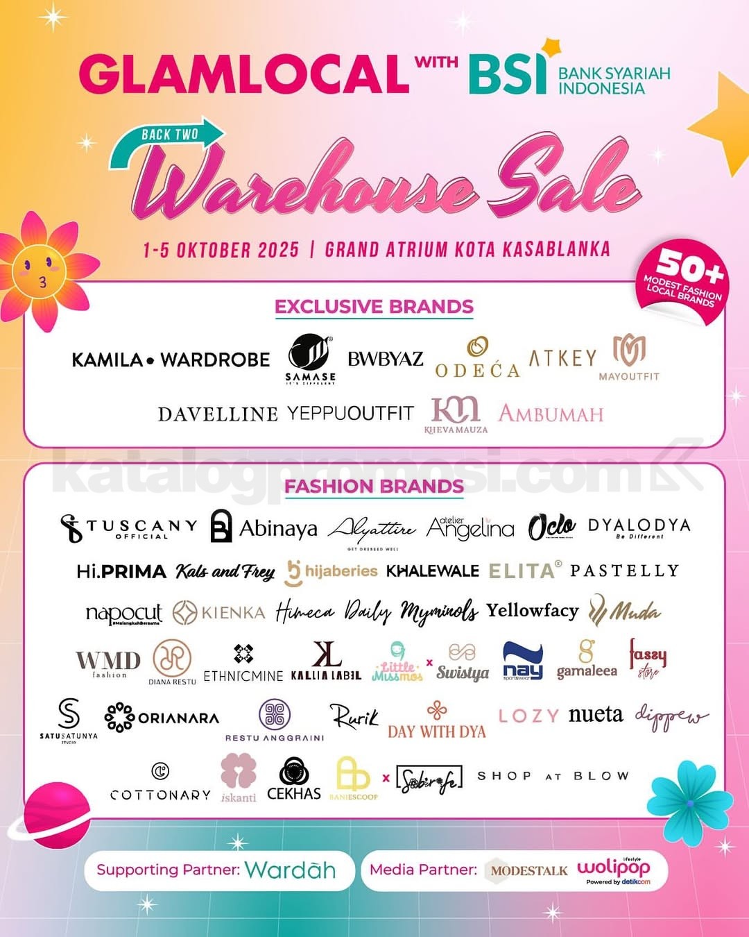 Promo GLAMLOCAL Warehouse Sale with BSI Diskon hingga 70%