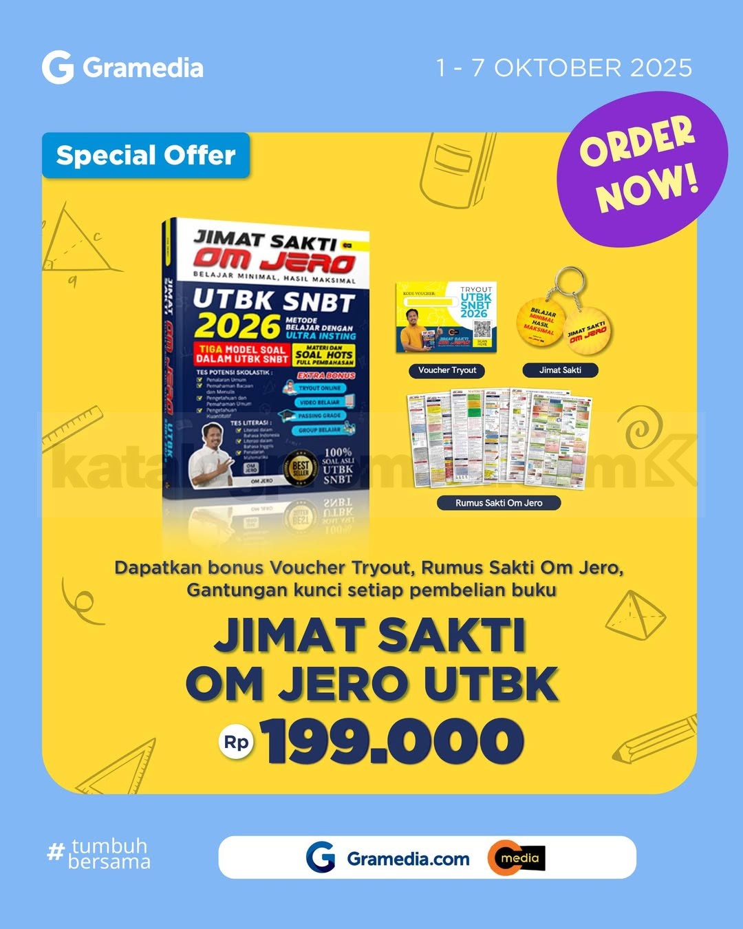 Promo Gramedia - Jimat Sakti Om Jero UTBK SNBT 2026 Harga Spesial!
