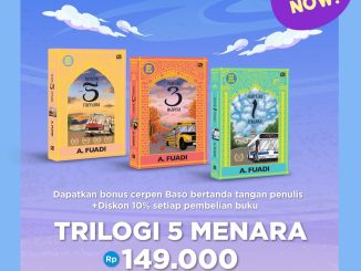 Promo Gramedia Trilogi 5 Menara Bonus Cerpen + Diskon 10%