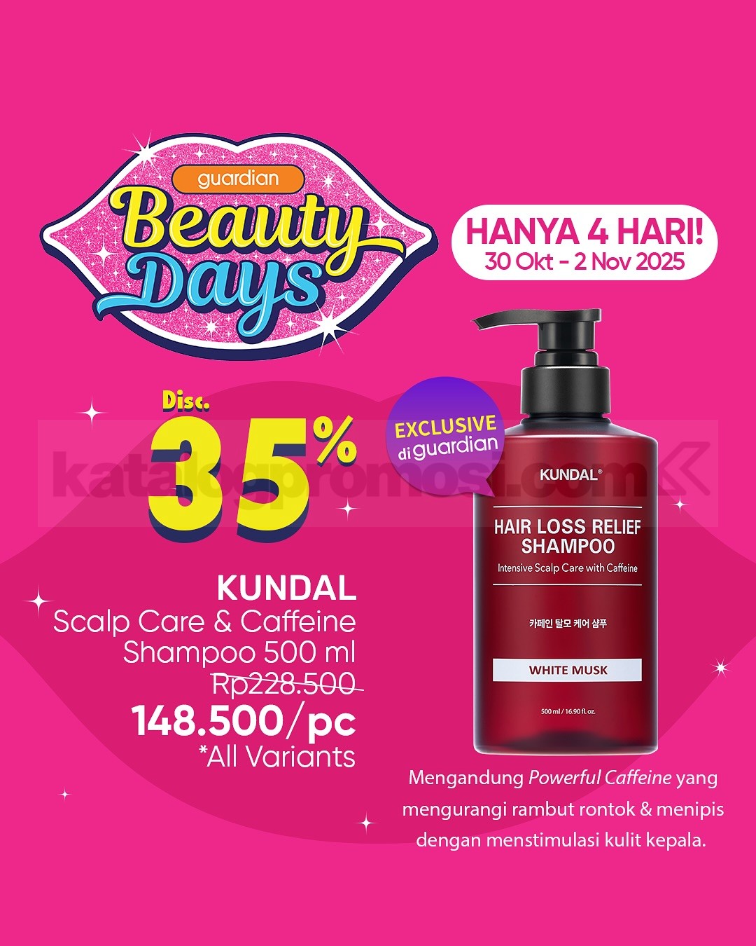Promo Guardian Beauty Days Diskon hingga 50%