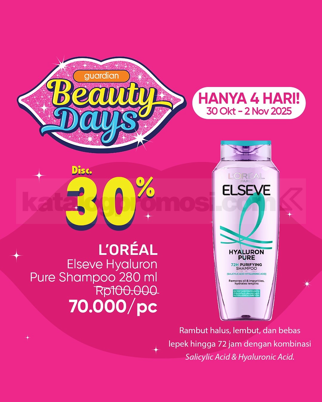 Promo Guardian Beauty Days Diskon hingga 50%