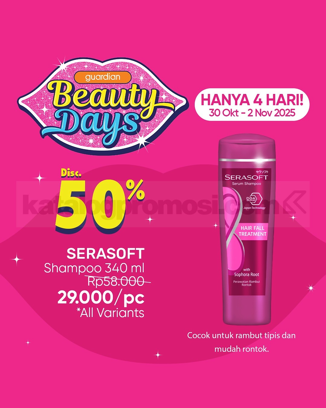 Promo Guardian Beauty Days Diskon hingga 50%