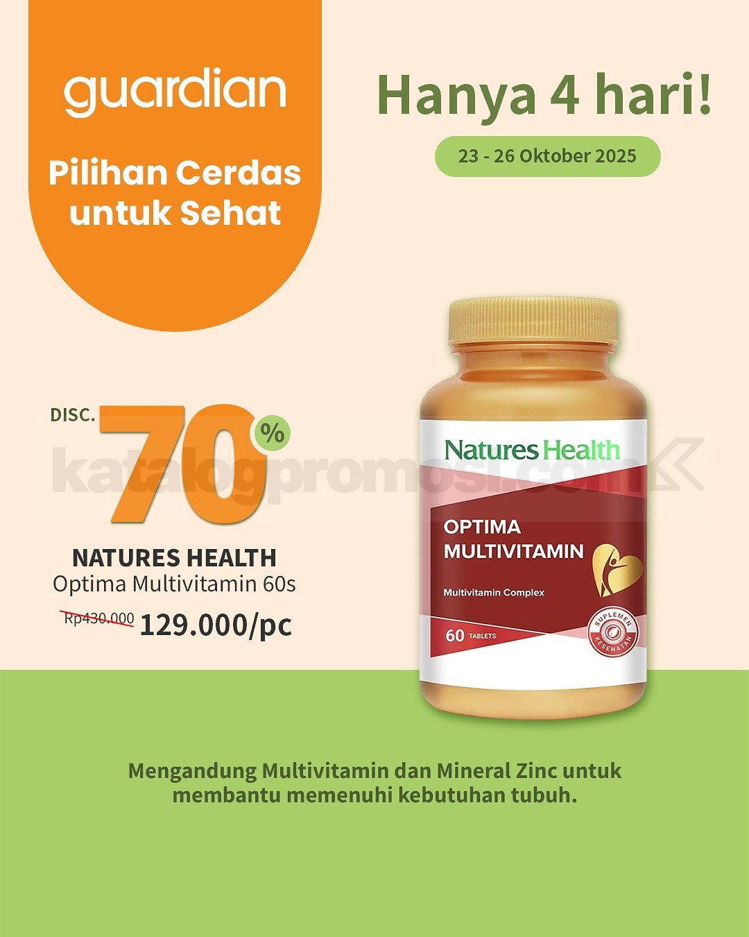 Promo Guardian Healthy Days Diskon hingga 50% 