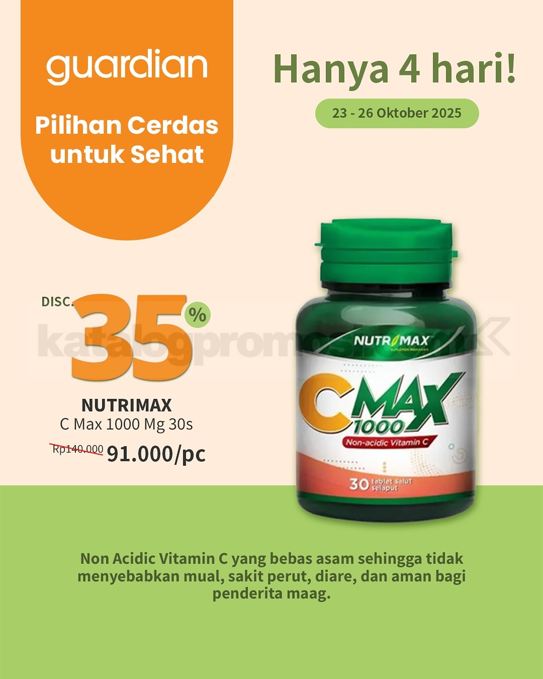 Promo Guardian Healthy Days Diskon hingga 50% 