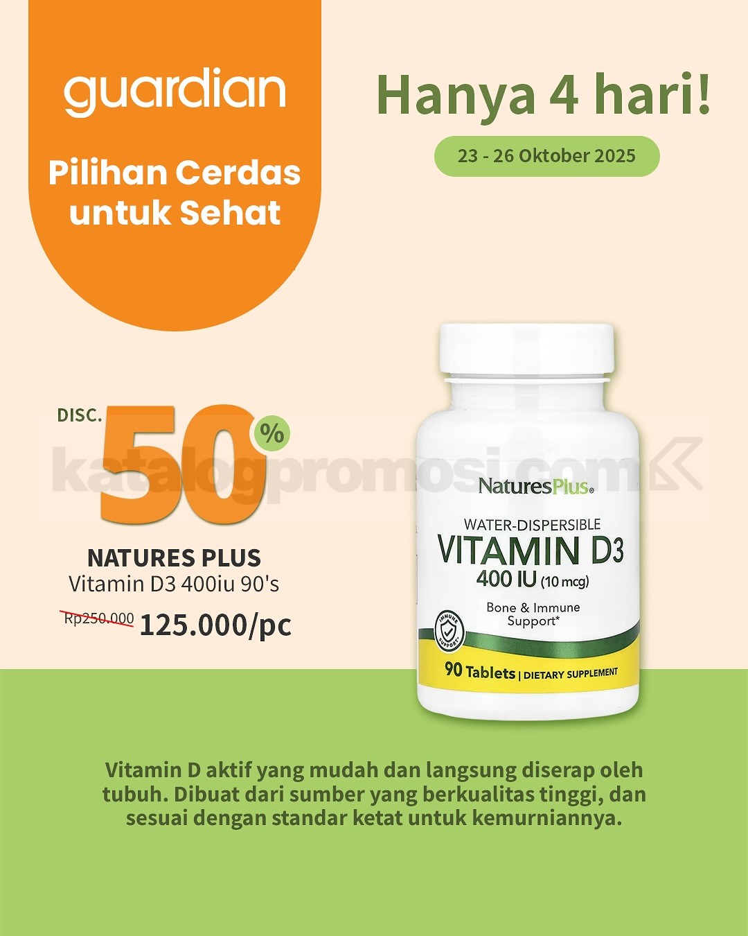 Promo Guardian Healthy Days Diskon hingga 50% 
