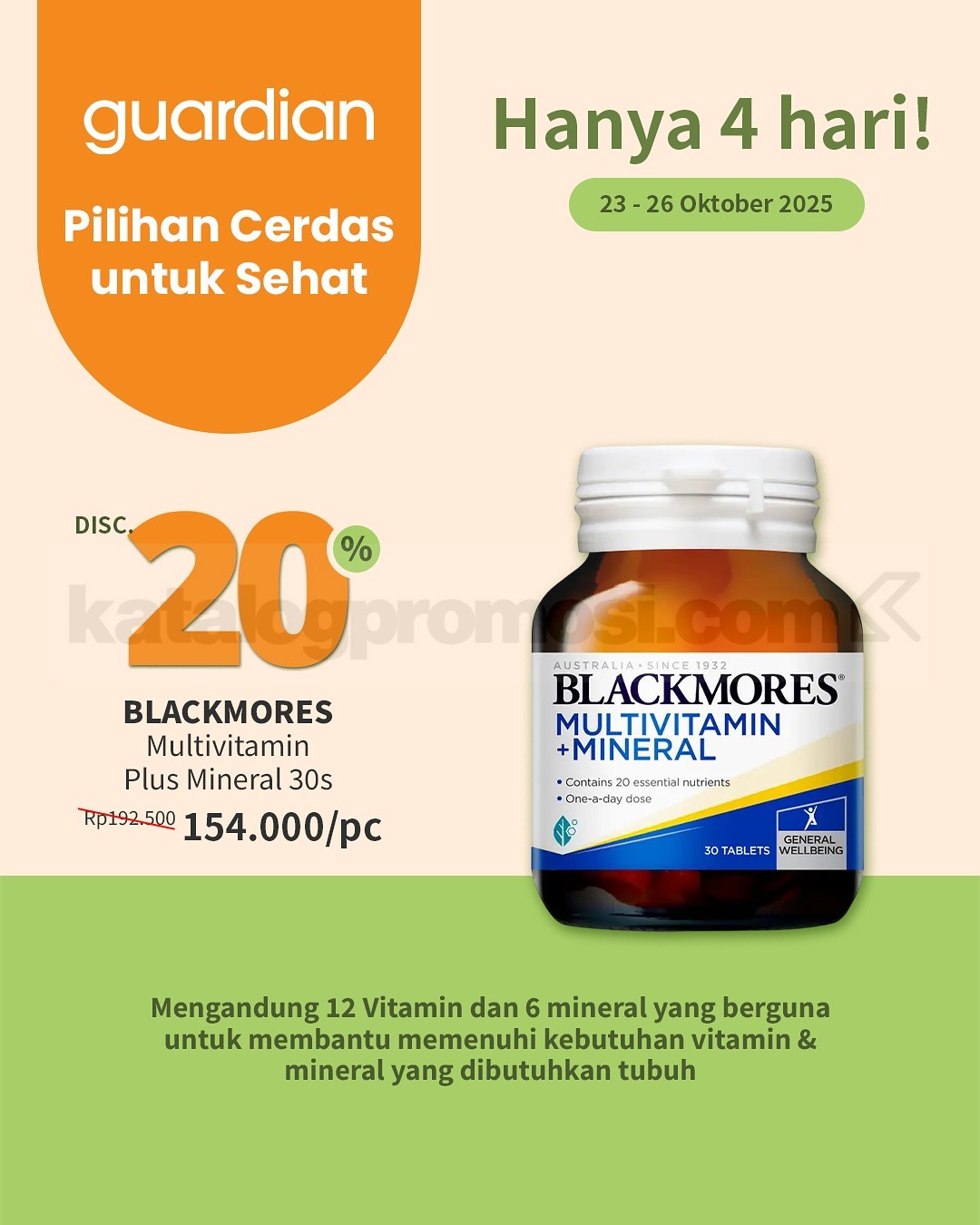 Promo Guardian Healthy Days Diskon hingga 50% 