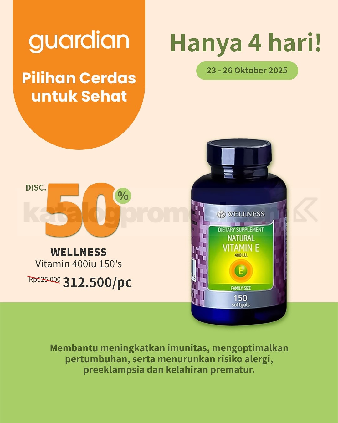 Promo Guardian Healthy Days Diskon hingga 50% 