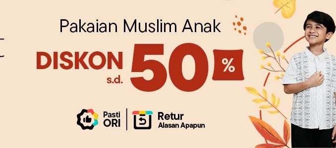 Promo Jumat Modest Blibli Diskon hingga 50% 1