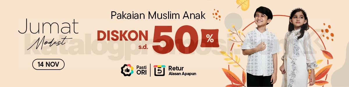 Promo Jumat Modest Blibli Diskon hingga 50%
