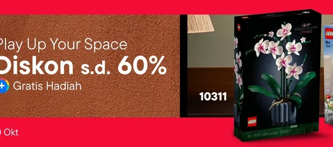 Promo LEGO di Blibli 10.10 Diskon hingga 60% + Gratis Hadiah