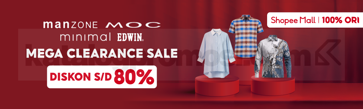 Promo Manzone Minimal MOC Edwin Diskon hingga 80% di Shopee Mall