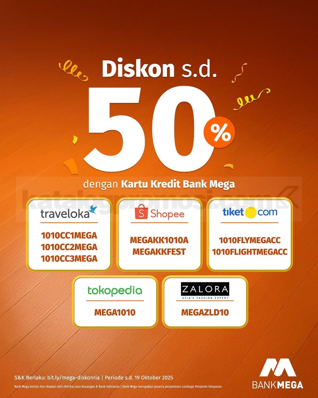 Promo Mega Diskonria Spesial 10.10 Diskon hingga 50%