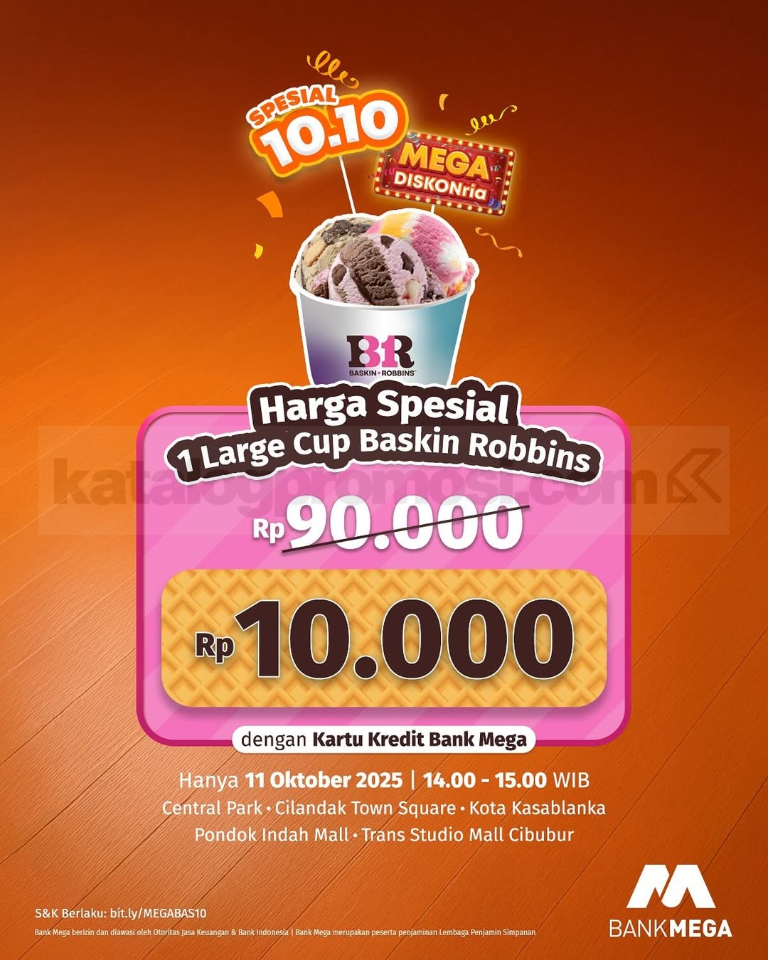 Promo Mega Diskonria Spesial 10.10 Diskon hingga 50%