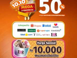 Promo Mega Diskonria Spesial 10.10 Diskon hingga 50%