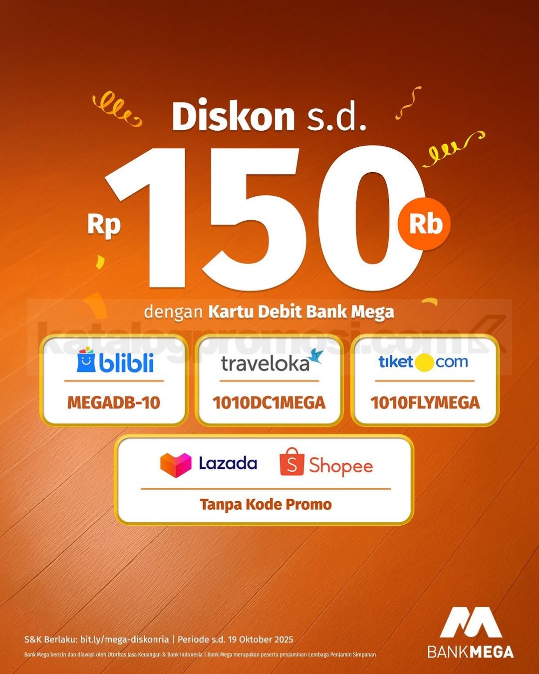 Promo Mega Diskonria Spesial 10.10 Diskon hingga 50%