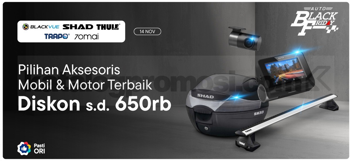 Promo Oto Black Friday di Blibli Diskon hingga 650K