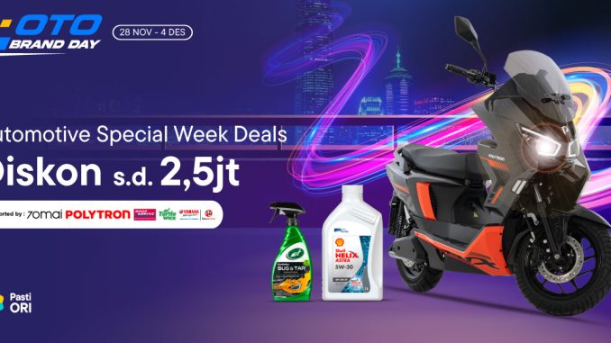 Promo Oto Brand Day Blibli Diskon hingga 2,5 Juta