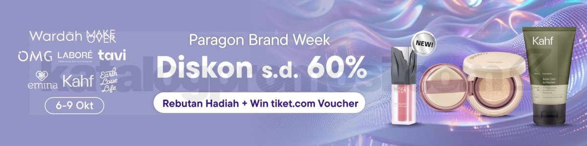 Promo Paragon Brand Week di Blibli Diskon hingga 60% + Rebutan Hadiah!