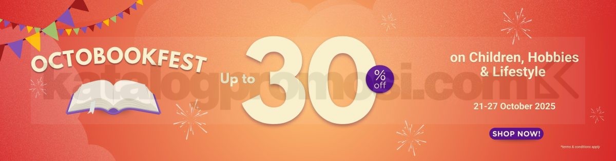 Promo Periplus Oktobook Fest Diskon hingga 30%