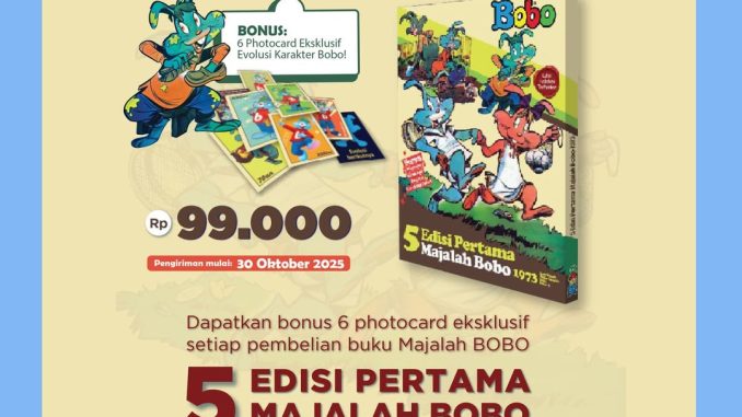 Promo Pre Order 5 Edisi Pertama Majalah Bobo 1973 di Gramedia + Bonus Eksklusif 1