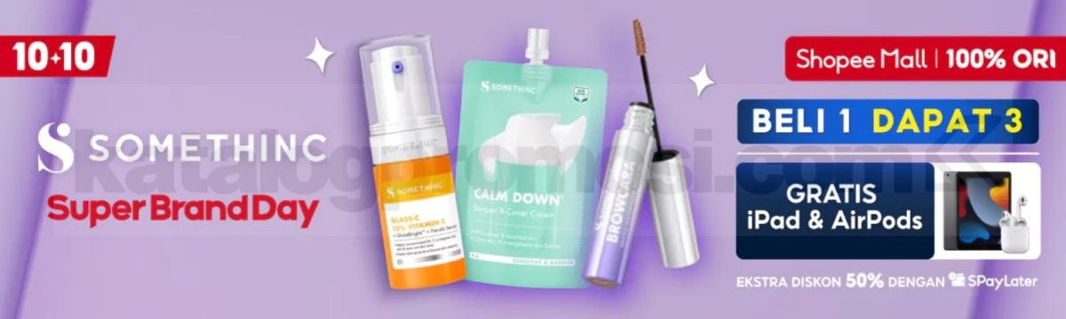 Promo Somethinc di Shopee 10.10 BELI 1 DAPAT 3 + HADIAH GRATIS!