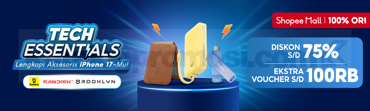 Promo Tech Essentials di Shopee Diskon hingga 75% + Voucher 100K