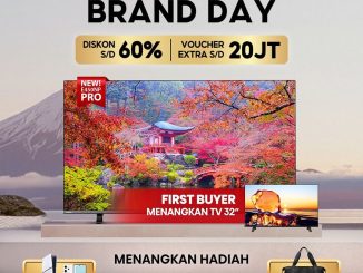 Promo Toshiba Shopee Brand Day Diskon 60% + Voucher Ekstra dan Hadiah Gratis