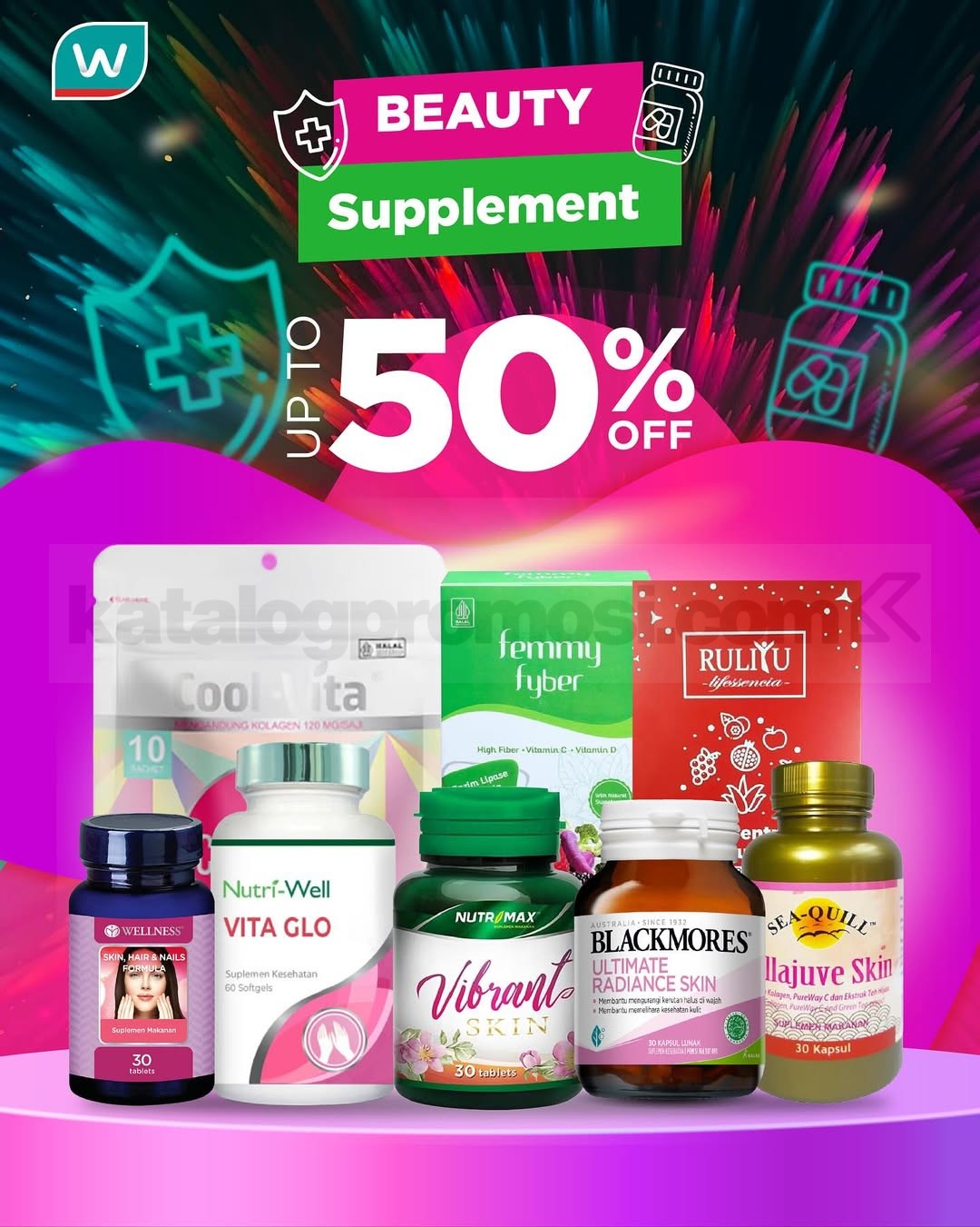 Promo Watsons BIG BANG BEAUTY Diskon hingga 50% + Lucky Draw dan Special Voucher